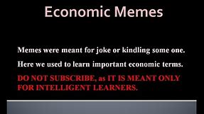 Economic Memes