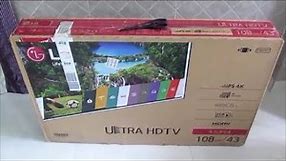 LG 108cm (43inch) Ultra HD (4K) LED Smart TV 43UF640T Unboxing & Review After 3 Months Use.(HINDI)