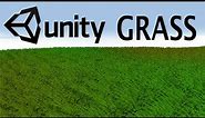 Unity Grass in TWO MINUTES!
