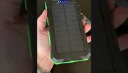 Solar Charger 30000mAh, Portable Solar Power Bank Review, rugged and heavy lots of stored energy!