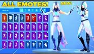 *NEW* GLOW SKIN Showcase with All Fortnite Dances & Emotes! (Samsung Exclusive Skin)
