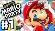 Super Mario Party - Gameplay Walkthrough Part 1 - Intro and Whomp's Domino Ruins! (Nintendo Switch)