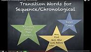 Text Structure - Sequence or Chronological Order