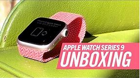 Apple Watch Series 9 Unboxing || Pink Aluminum 45mm