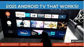 2022 Android TV That WORKS! New 75 " SANSUI 4K Studio TV Review & Unboxing