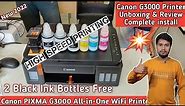 Canon PIXMA G3000 All in One WiFi Ink Tank Colour Printer Unboxing & Review Complete install