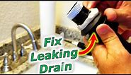 How To Fix Bathroom Sink Drain Leaks Underneath Gasket, Threads [SOLVED]