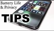 iPhone X Best Tips for Battery Life and Privacy [My Preferred Settings]