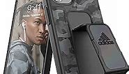 adidas Case Designed for iPhone 12 Mini 5.4, Camo Hand Strap, Drop Tested Cases, Shockproof Raised Edges, Sports Protective Case, Black