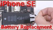 iPhone SE battery replacement in 3 minutes fix