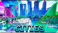 Minecraft - TOP 5 Best Cities in Minecraft - Modern and Futuristic City Maps