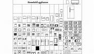 Household Appliances - Free CAD Drawings