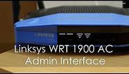 Linksys WRT 1900 AC WiFi Router Admin Interface
