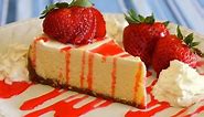 How to Make Easy Creamy Homemade New York Style Cheesecake - No Fuss Recipe - Click for Ingredients