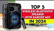 Top 5 Best Wireless Bluetooth Speaker With Karaoke Mic In India 2024 | Speaker With Karaoke Review