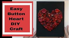 Easy Button Heart Craft diy