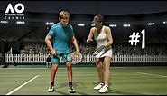 AO International Tennis Career Mode Episode 1 - FIRST MATCH | PS4 Pro Gameplay