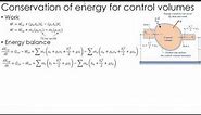 Thermodynamics Lecture 12: Control Volume Energy Balance
