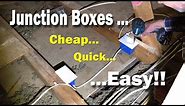 How to make a junction box -- wire splicing