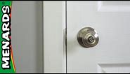 How To Install A Door Lock - Menards