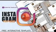Instagram Powerpoint Template | Presentation Template | Animated Slide | Free Template