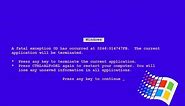 How to get BSoD (Blue screen of death) in Windows 95