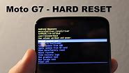 Motorola Moto G7 Hard reset, recover mode and factory reset