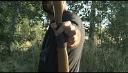 How to shoot a longbow or recurve - Bow hand position
