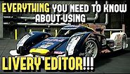 EVERYTHING you need to know about *LIVERY EDITOR* on GT SPORT!!!