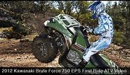 MotoUSA First Ride: 2012 Kawasaki Brute Force 750 EPS ATV