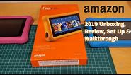 Amazon Fire 7 Kids Edition Tablet 2019 - Update Review, Set Up, & Walk through.