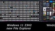 Windows 11 23H2 new File Explorer scrolling performance vs Steam