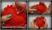 Háčkované 3D srdiečko/3D Crochet Heart (english sublitles)