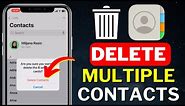 How To Delete Multiple Contacts At Once On iPhone (2024)