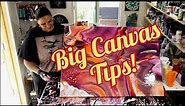 Starfield! Tips for Using Big Canvases! 💫 Groovy Palette 30x40 Flip N Lip!