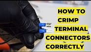 How To Crimp Wire Terminal Connectors With a Crimper
