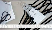 DIY Simple Closet Organizer - Tie/Belt Holder | Judi the Organizer