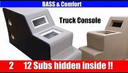 How to build a center console for your car or truck (Hidden Subwoofers)