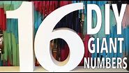 DIY Giant Numbers | How To | Large 3D Letters and Numbers