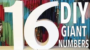 DIY Giant Numbers | How To | Large 3D Letters and Numbers