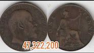 UK 1907 ONE PENNY Coin VALUE + REVIEW King EDWARD VII