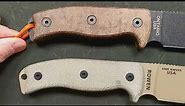 Ontario RAT-7 vs ESEE-6. Basic sizing differences.