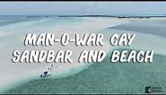 Man-O-War Cay Sandbar and Beach in the Exumas, Bahamas