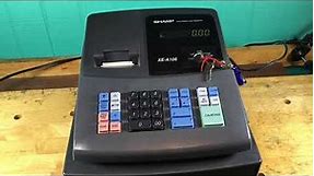 Sharp XE-A106 Electronic Cash Register w/ drawer demo