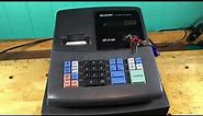 Sharp XE-A106 Electronic Cash Register w/ drawer demo
