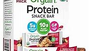 Orgain Organic Vegan Protein Bars, Peanut Butter Chocolate Chunk - 10g Plant Based Protein, Low Calorie Healthy Snacks, No Lactose or Soy Ingredients, Gluten Free, Non-GMO - 1.41 Oz (Pack of 12)