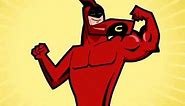 The Fairly OddParents: Adam West putting on the Crimson Chin costume