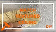 How To Blend New Textured Drywall Ceiling With Old // Garage Ceiling Repair