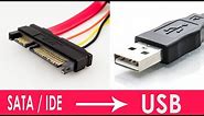 Convert Internal HDD to External Portable | SATA IDE To USB Converter