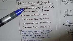 Grade 6 Math #6.3, Compare and Convert units of length